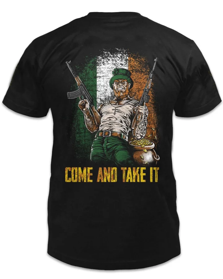 Alternative view of Irish Style Gun Rights T-shirt
