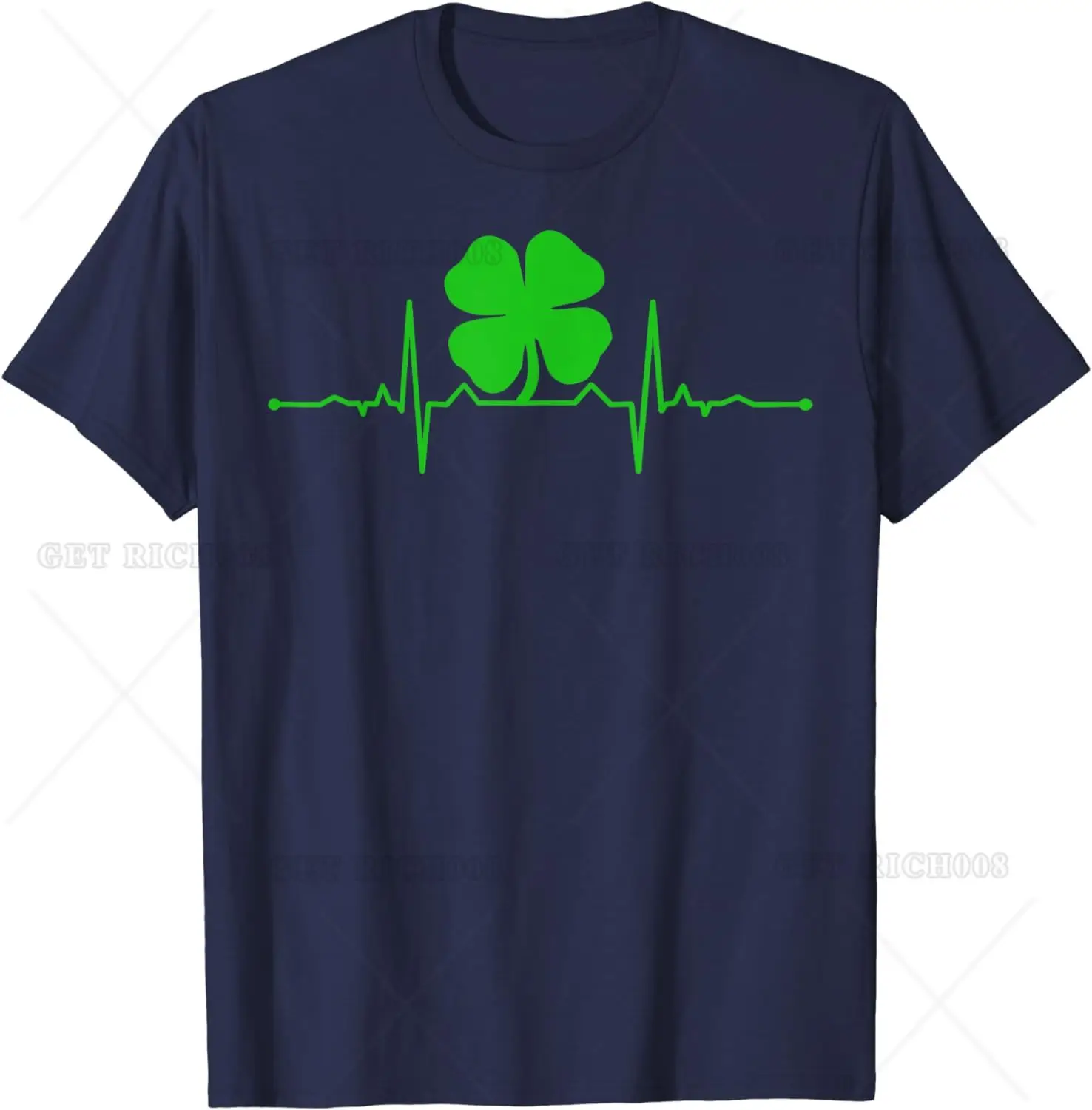 Heartbeat Irish Clover T-shirt Heartbeat Irish Clover T-shirt - Image 8