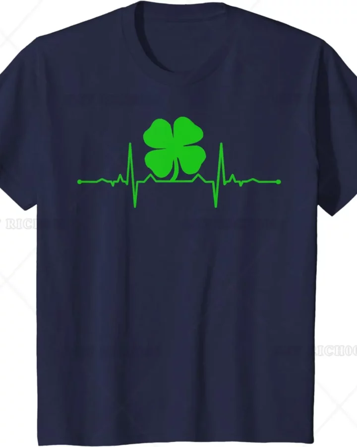 Alternative view of Heartbeat Irish Clover T-shirt