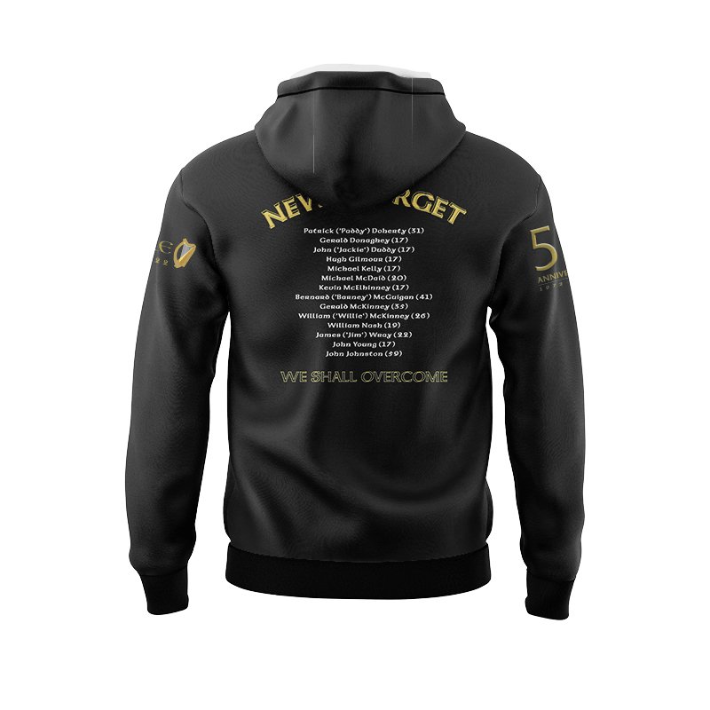 Derry Bloody 1972–2022 Sunday 50th Anniversary Hoodie 1916 Commemoration Hoodie