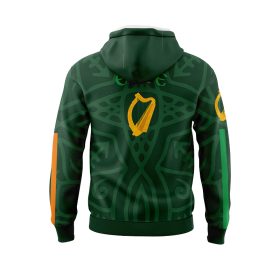 Celtic Cross and Irish harp 1916 Commemoration Hoodie 1916 Commemoration Hoodie