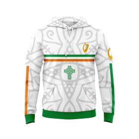 Celtic Cross And Irish Harp 1916 Easter Rising Hoodie