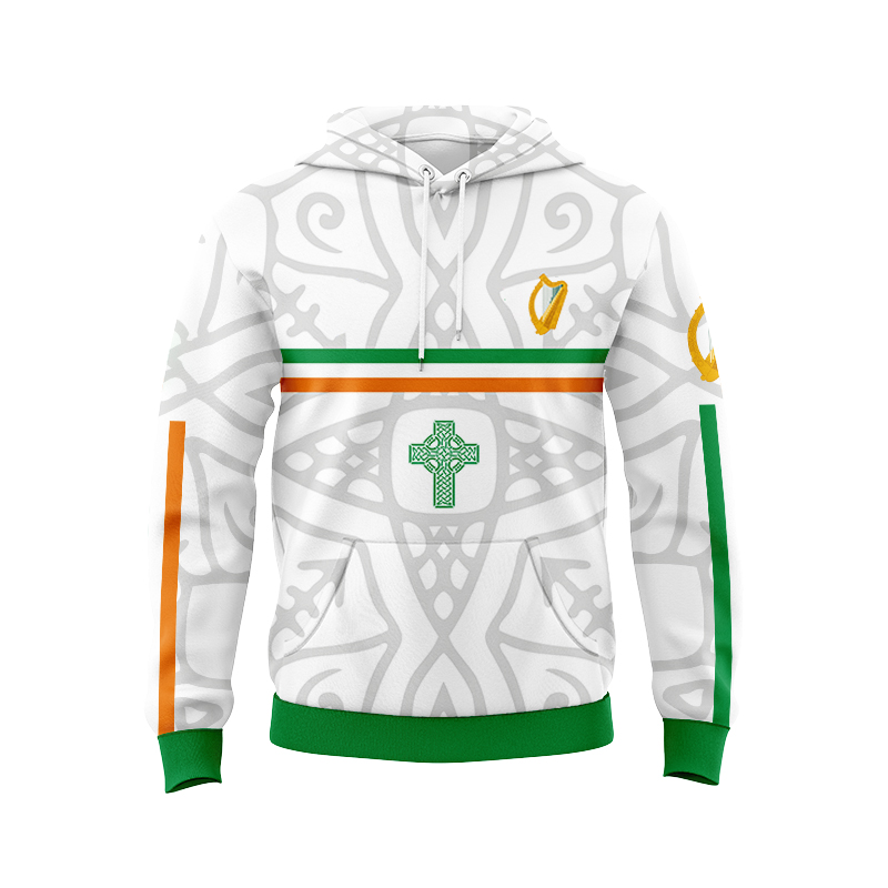 Celtic Cross And Irish Harp 1916 Easter Rising Hoodie Celtic Cross And Irish Harp 1916 Easter Rising Hoodie
