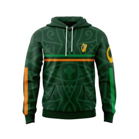 Celtic Cross and Irish harp 1916 Commemoration Hoodie