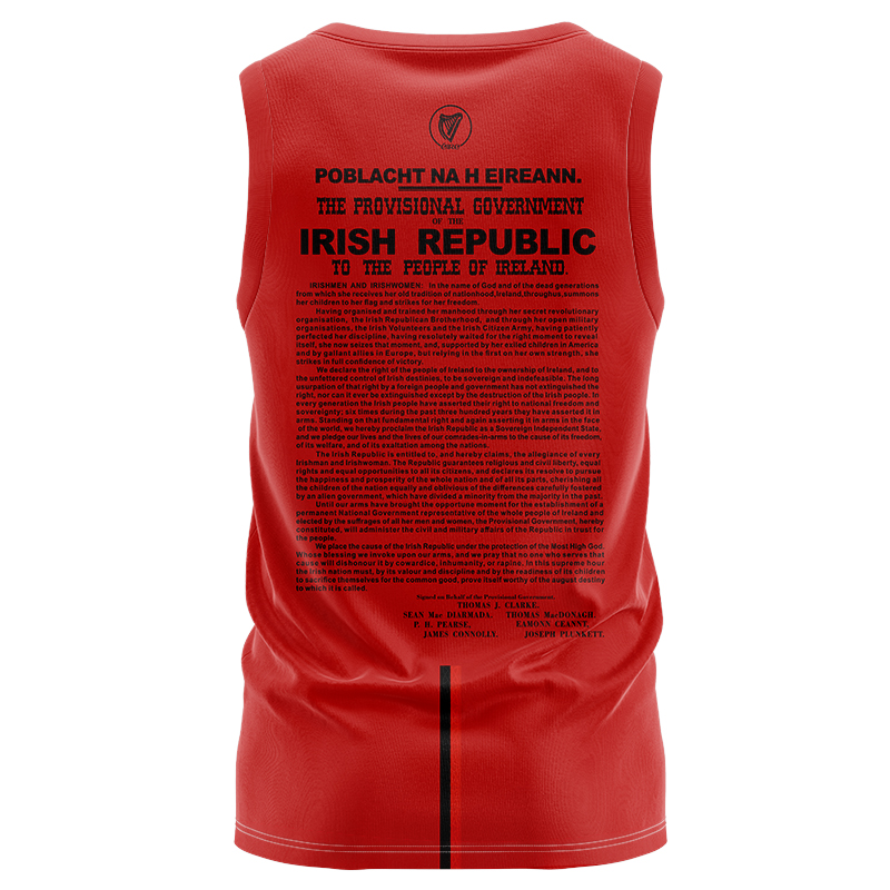 1916 Commemoration Sleeveless Jersey Irish Sleeveless Vest