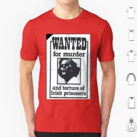 Margaret Thatcher Wanted 1990 Poster T-shirt Margaret Thatcher Wanted 1990 Poster T-shirt