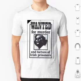 Margaret Thatcher Wanted 1990 Poster T-shirt