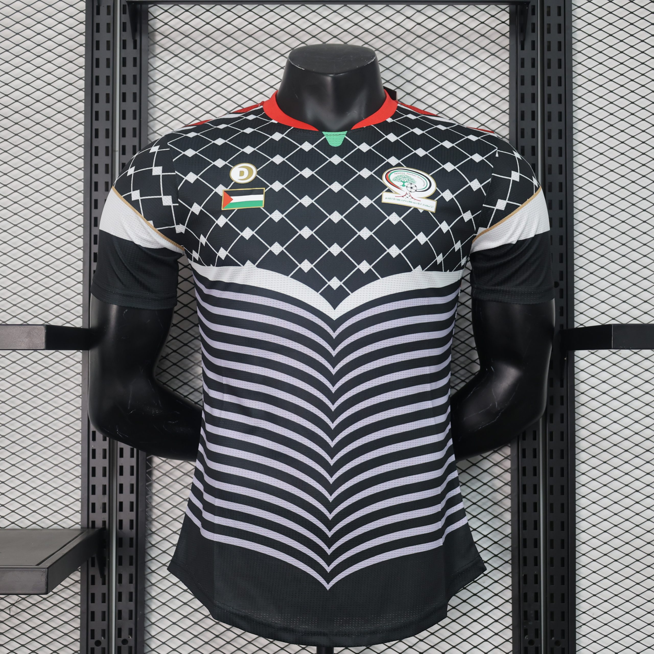 Palestinian Football Federation Special Edition 2023-2024 Jersey - Black Palestinian Football Federation Special Edition 2023-2024 Jersey – Black