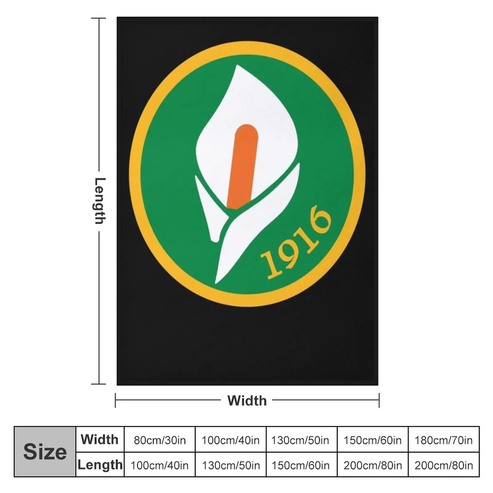 Easter Rising - 1916 Lily Throw Blanket Easter Rising - 1916 Lily Throw Blanket - Image 2