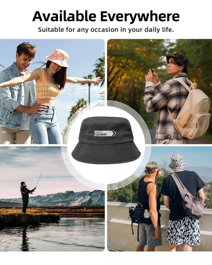 Galway Irish Sign Post Bucket Hat Galway Irish Sign Post Bucket Hat