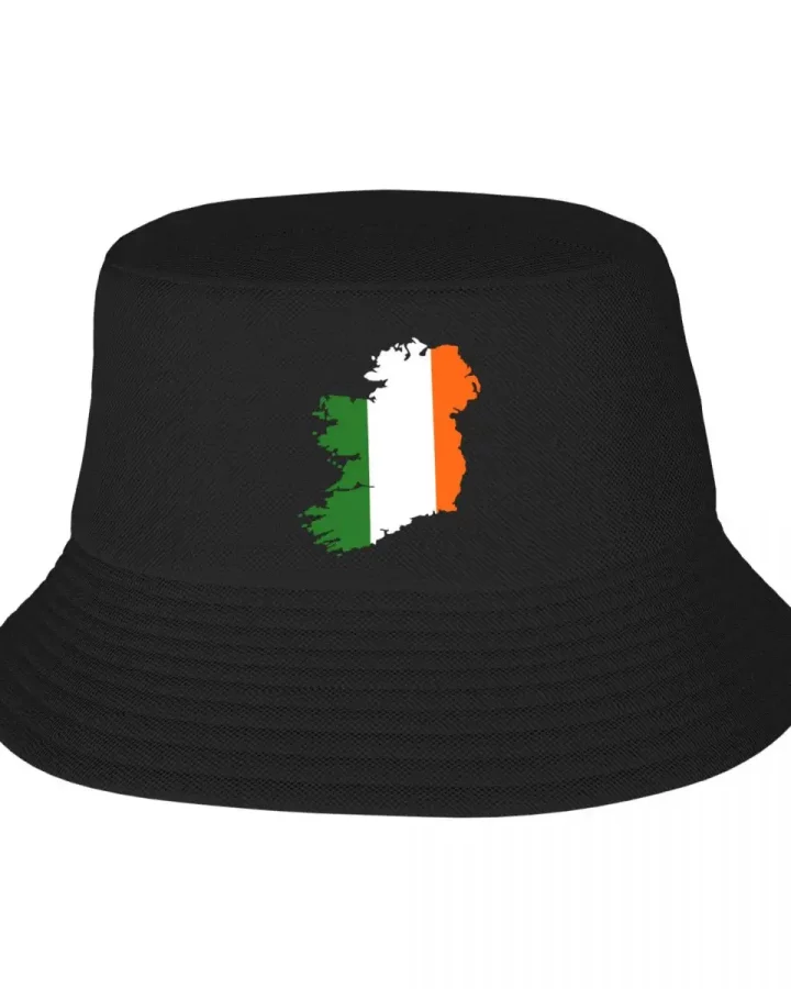 Ireland Flag Map Bucket Hat