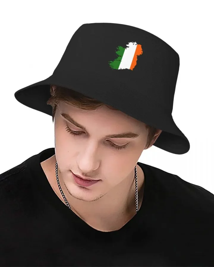 Ireland Flag Map Bucket Hat Ireland Flag Map Bucket Hat