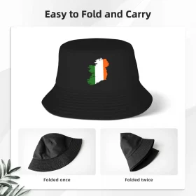 Ireland Flag Map Bucket Hat