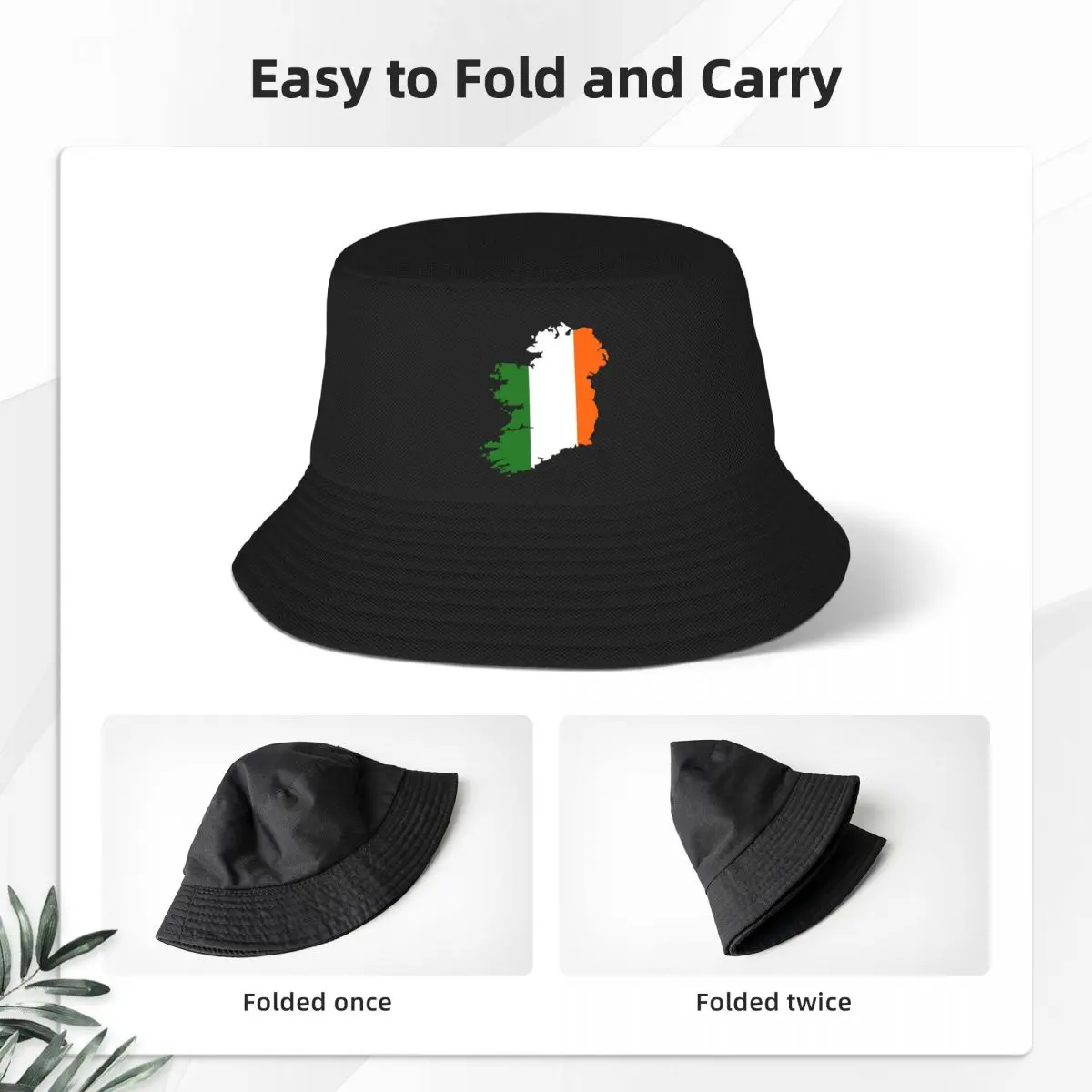 Ireland Flag Map Bucket Hat Ireland Flag Map Bucket Hat - Image 3