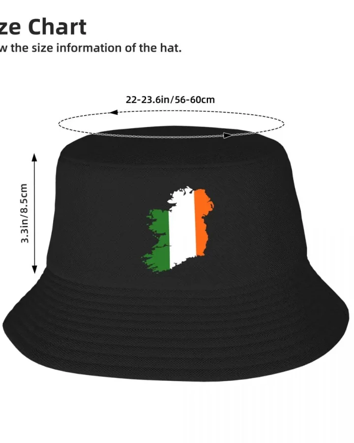 Ireland Flag Map Bucket Hat Ireland Flag Map Bucket Hat
