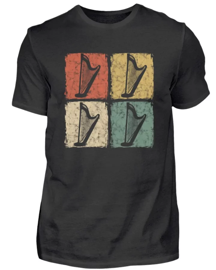 Vintage Four Harp Irish Music T-Shirt
