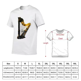 Gold Accented Irish Harp Art T-Shirt Gold Accented Irish Harp Art T-Shirt