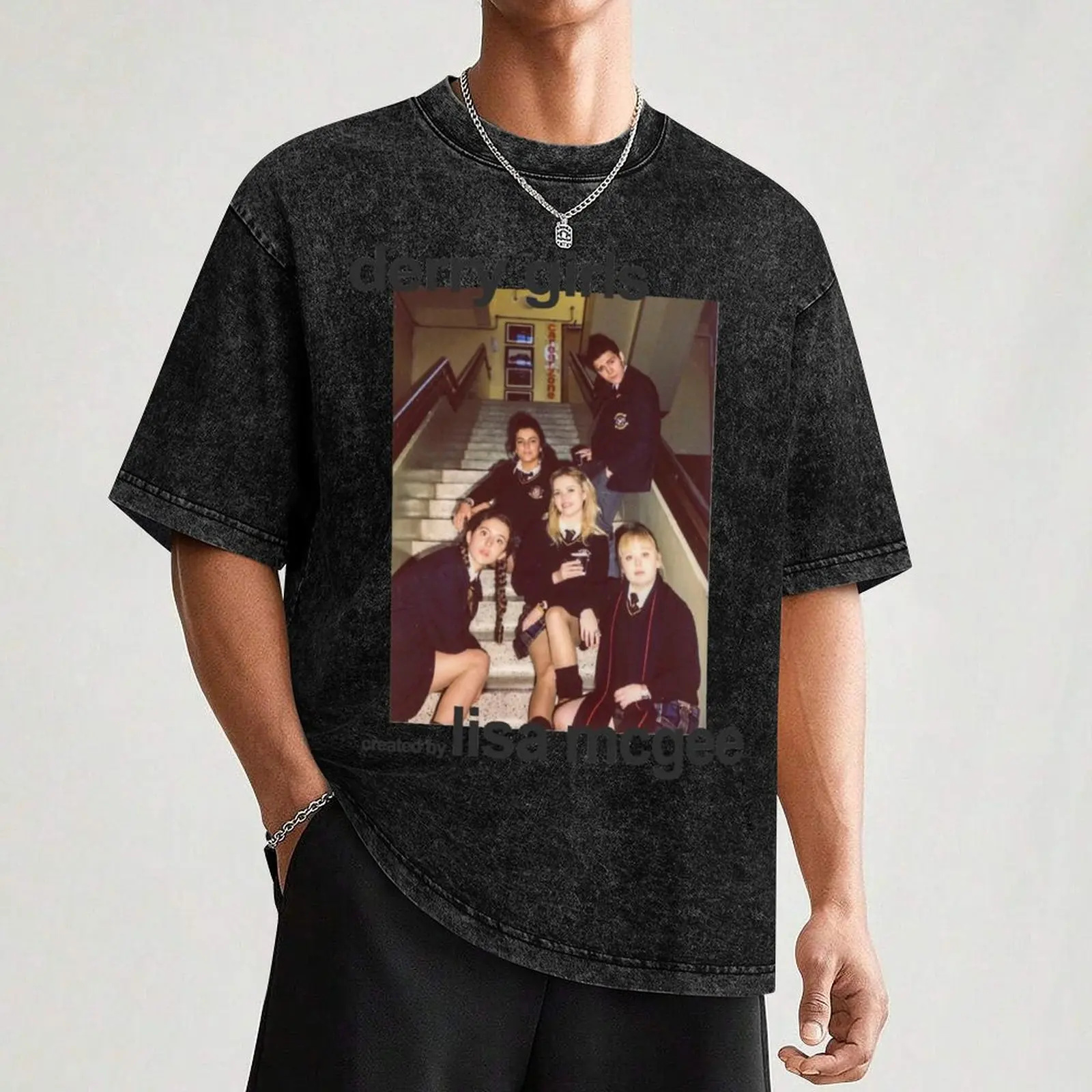 Derry Girls Cast Photo T-Shirt Derry Girls Cast Photo T-Shirt - Image 3