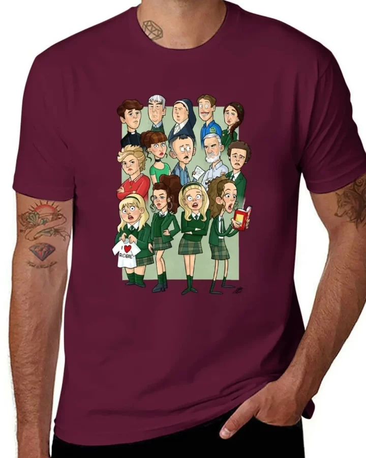 Derry Girls Cartoon Cast T-Shirt
