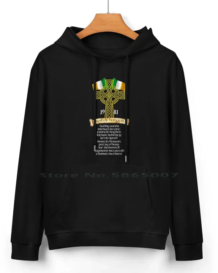 Irish Hunger Strikers Tribute Hoodie 1981 Roll of Honour Irish Hunger Strikers Tribute Hoodie 1981 Roll of Honour