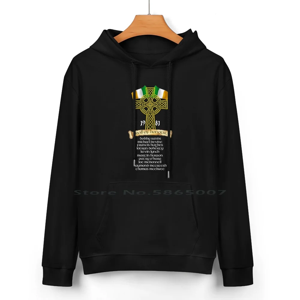Irish Hunger Strikers Tribute Hoodie 1981 Roll of Honour Irish Hunger Strikers Tribute Hoodie 1981 Roll of Honour
