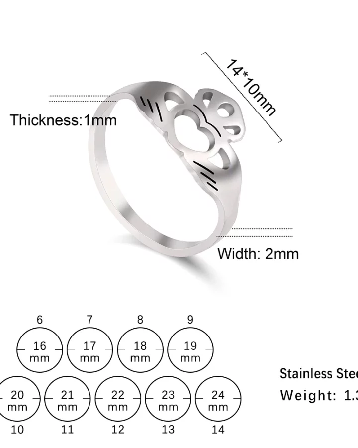 Minimalist Claddagh Ring