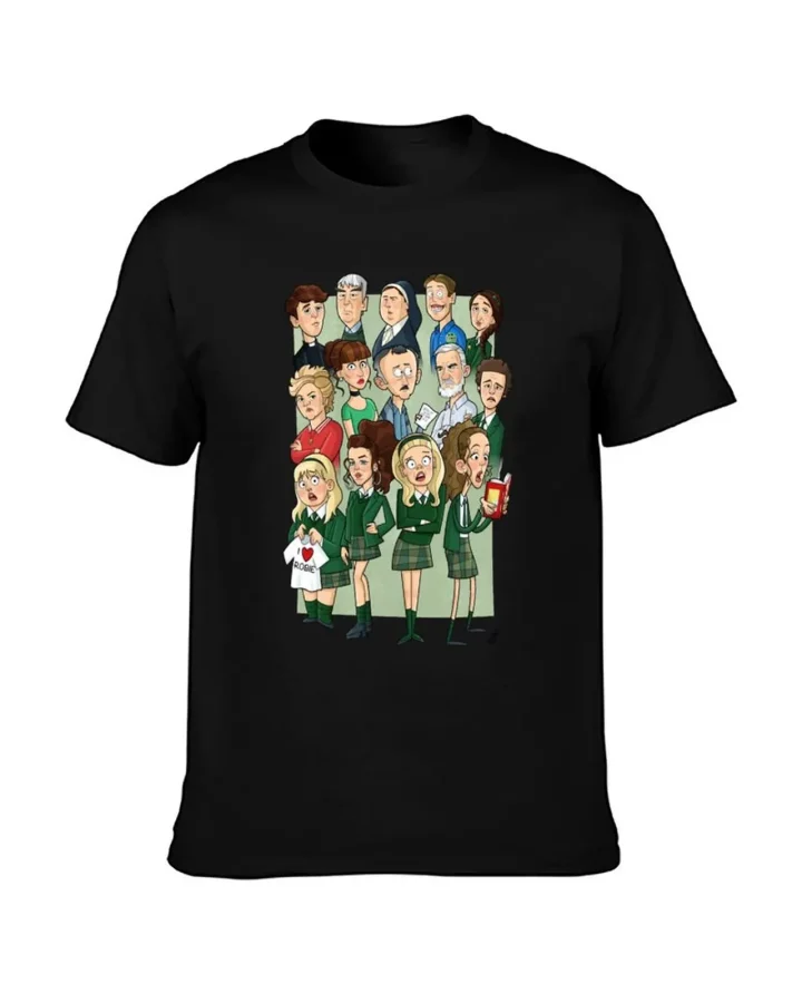 Alternative view of Derry Girls Cartoon Cast T-Shirt