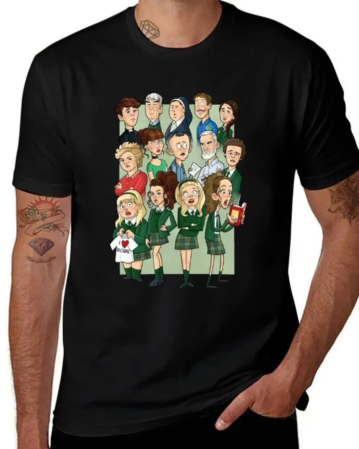 Derry Girls Cartoon Cast T-Shirt