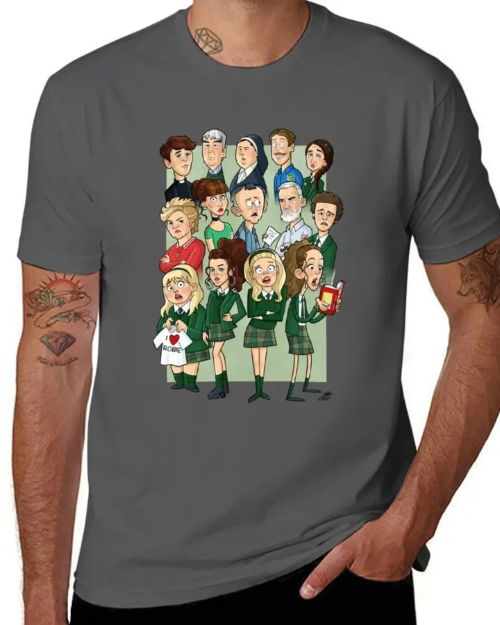 Derry Girls Cartoon Cast T-Shirt
