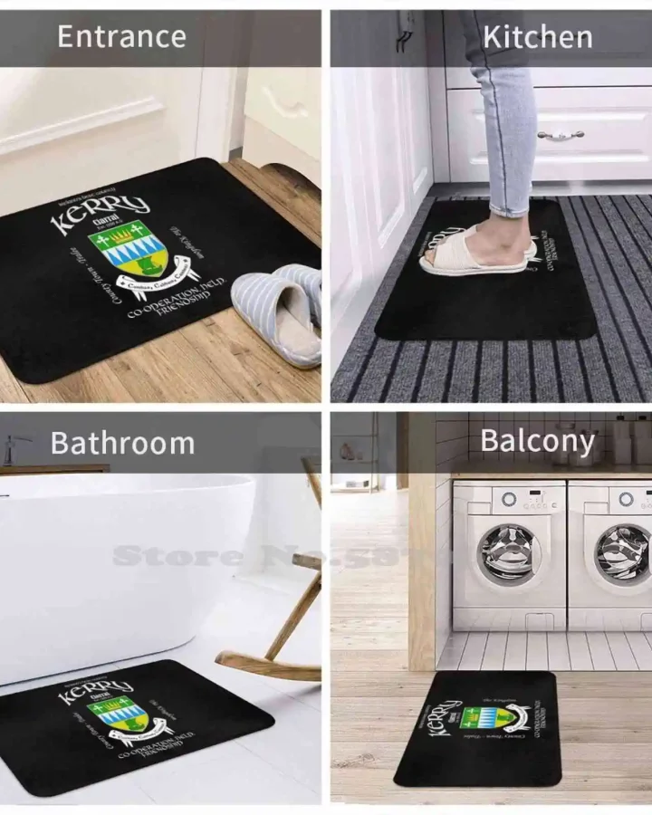 Kerry County Irish Crest Floor Mat