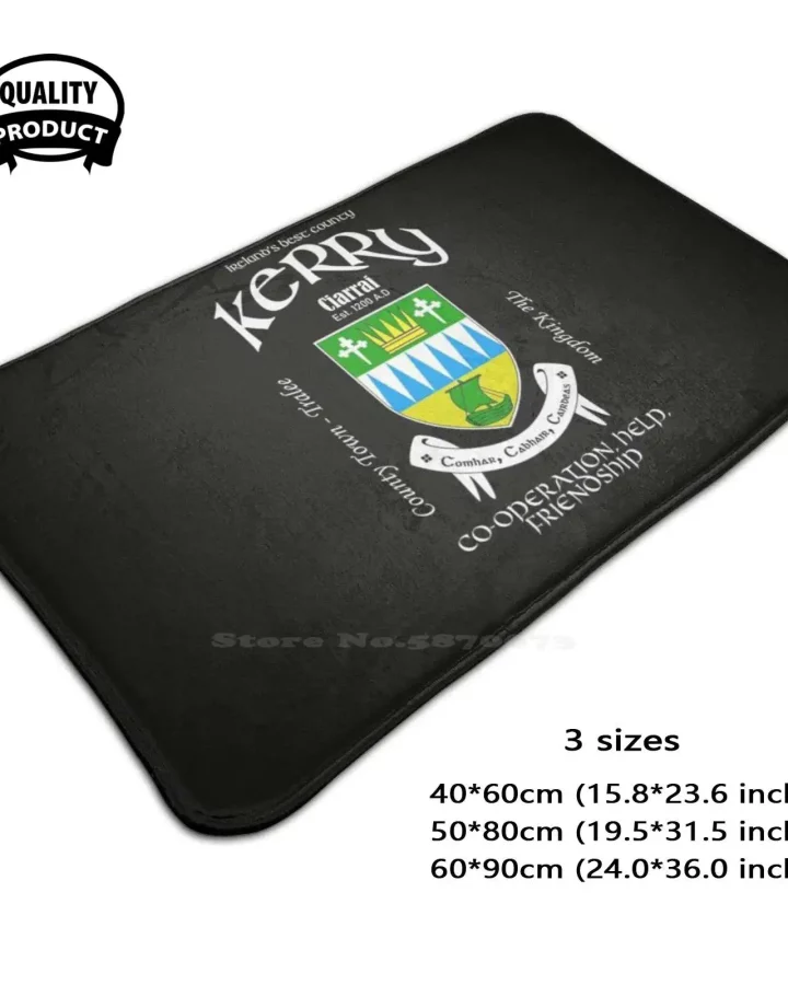 Kerry County Irish Crest Floor Mat