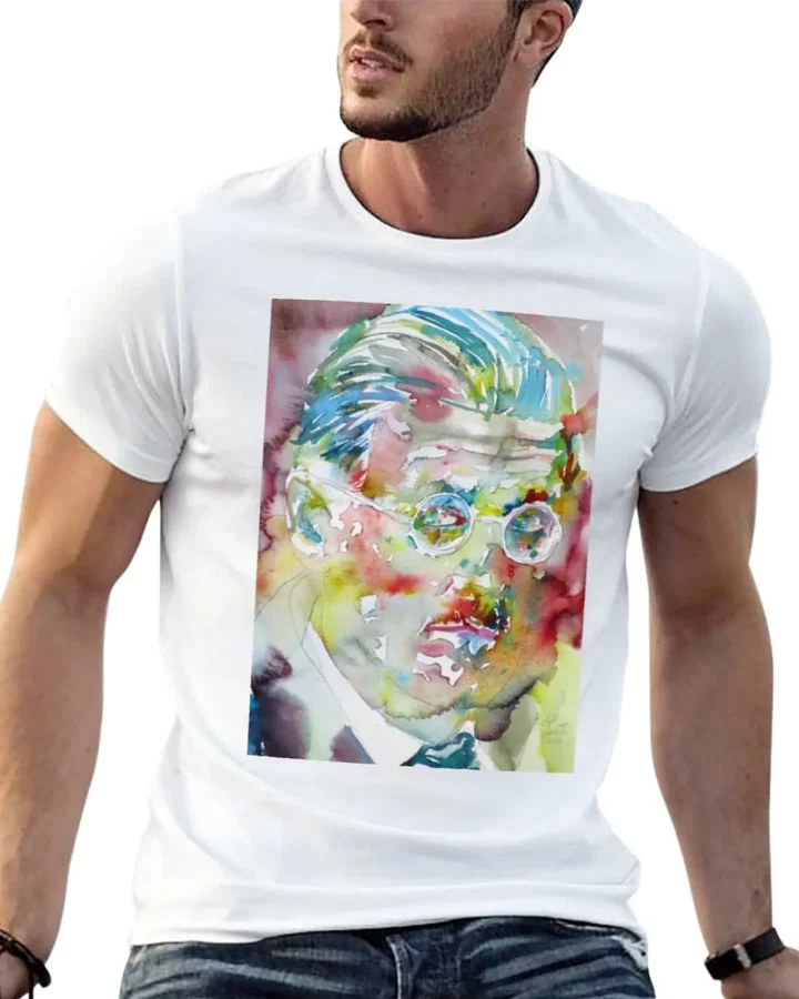 James Joyce Watercolor T-Shirt
