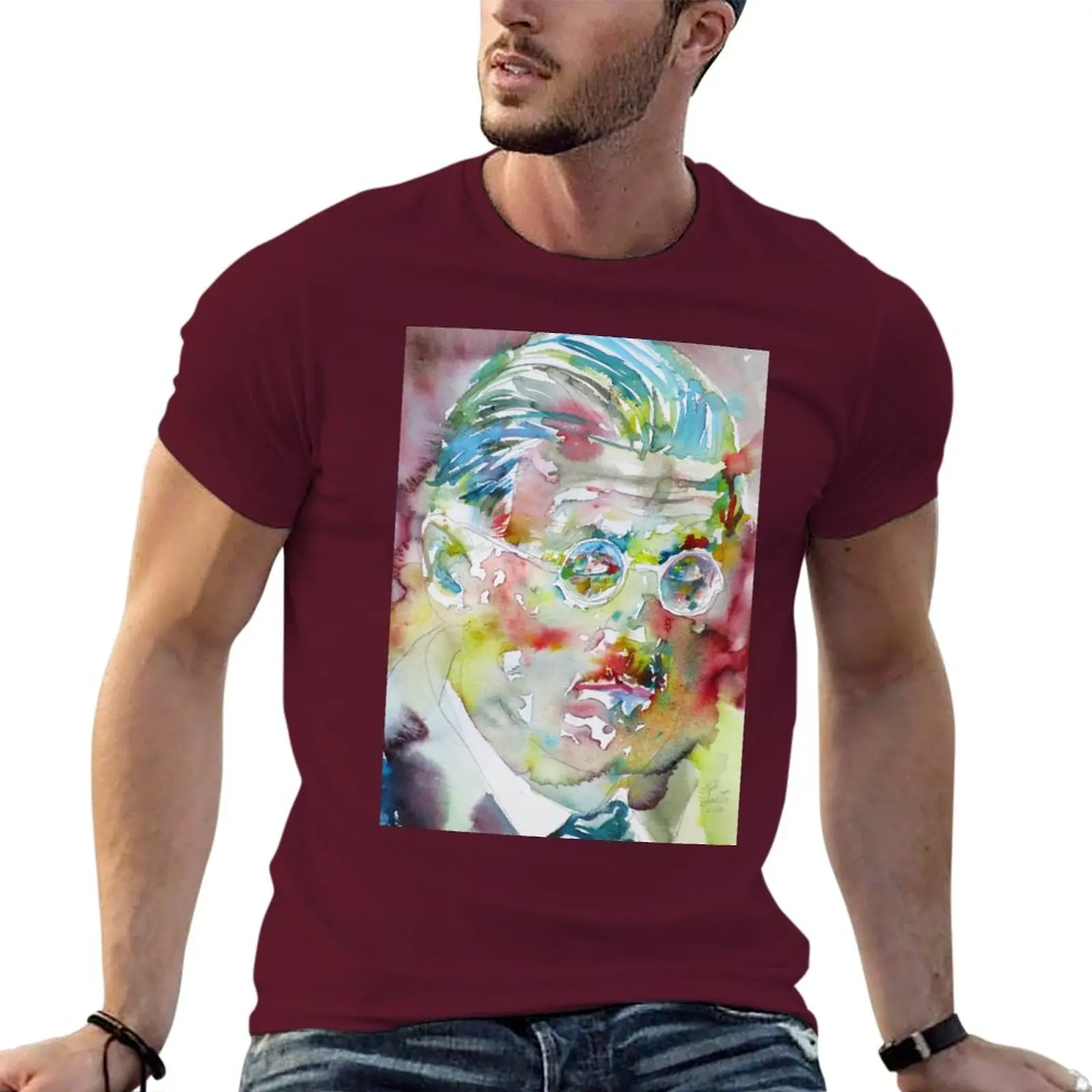 James Joyce Watercolor T-Shirt James Joyce Watercolor T-Shirt - Image 4
