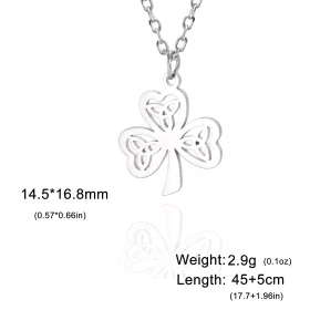 Trendy Irish Geometric Pendant Necklace
