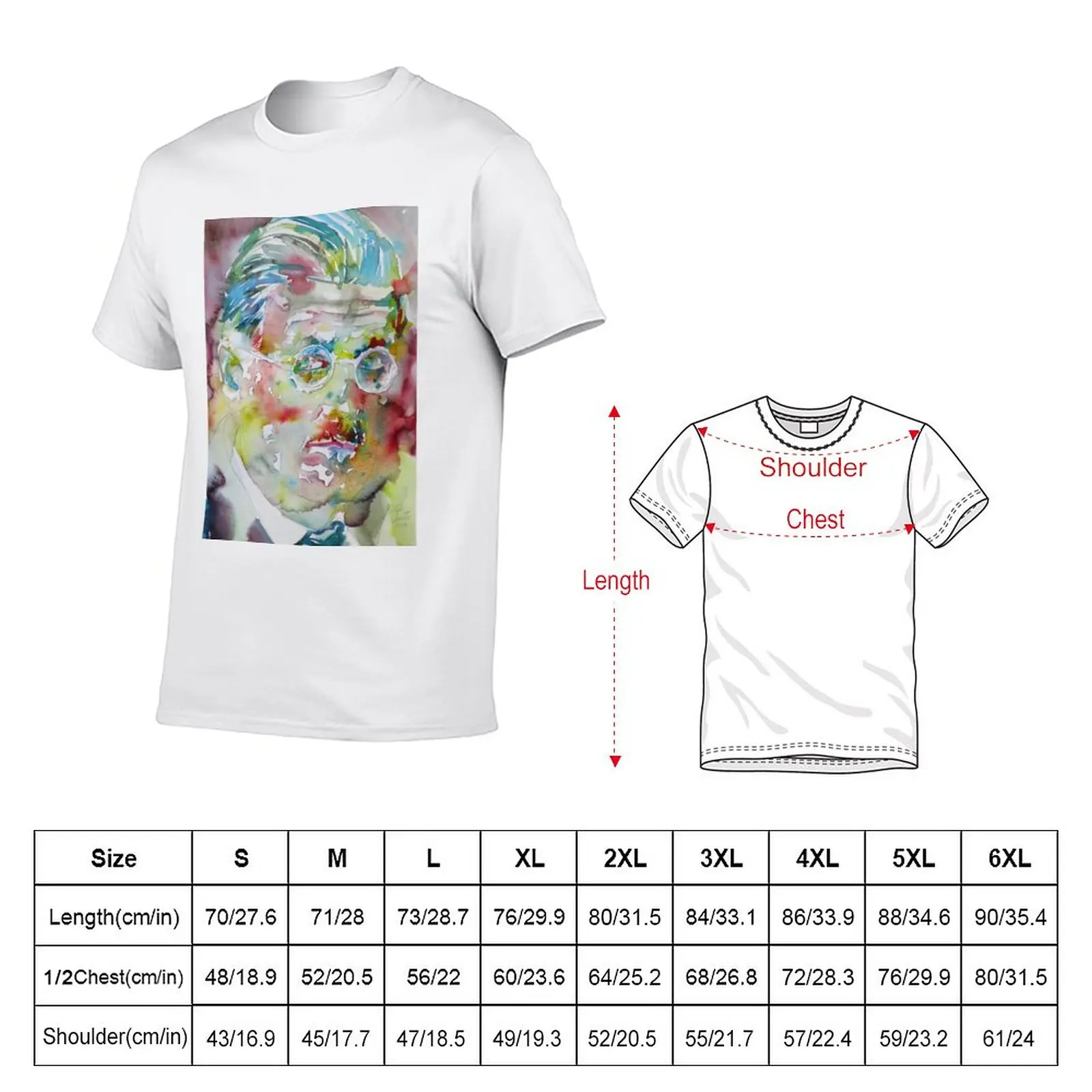 James Joyce Watercolor T-Shirt James Joyce Watercolor T-Shirt - Image 2