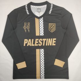 Palestinian 24/25 Long Sleeve English Edition Black Gold Special Jersey