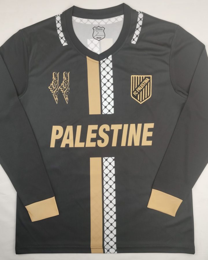Palestinian 24/25 Long Sleeve English Edition Black Gold Special Jersey
