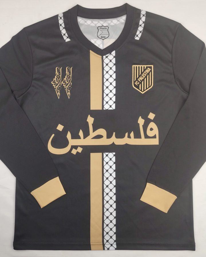 Palestinian 24/25 Long Sleeve Arabic Black Gold Special Jersey