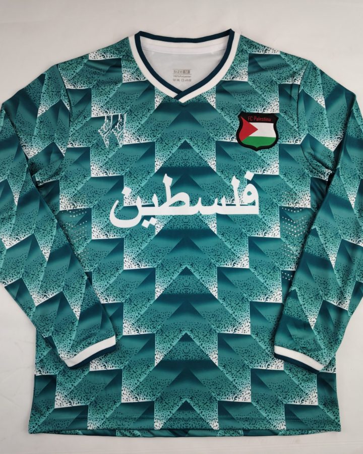 Palestinian 2024/25 Light Green Retro Long Sleeve Jersey