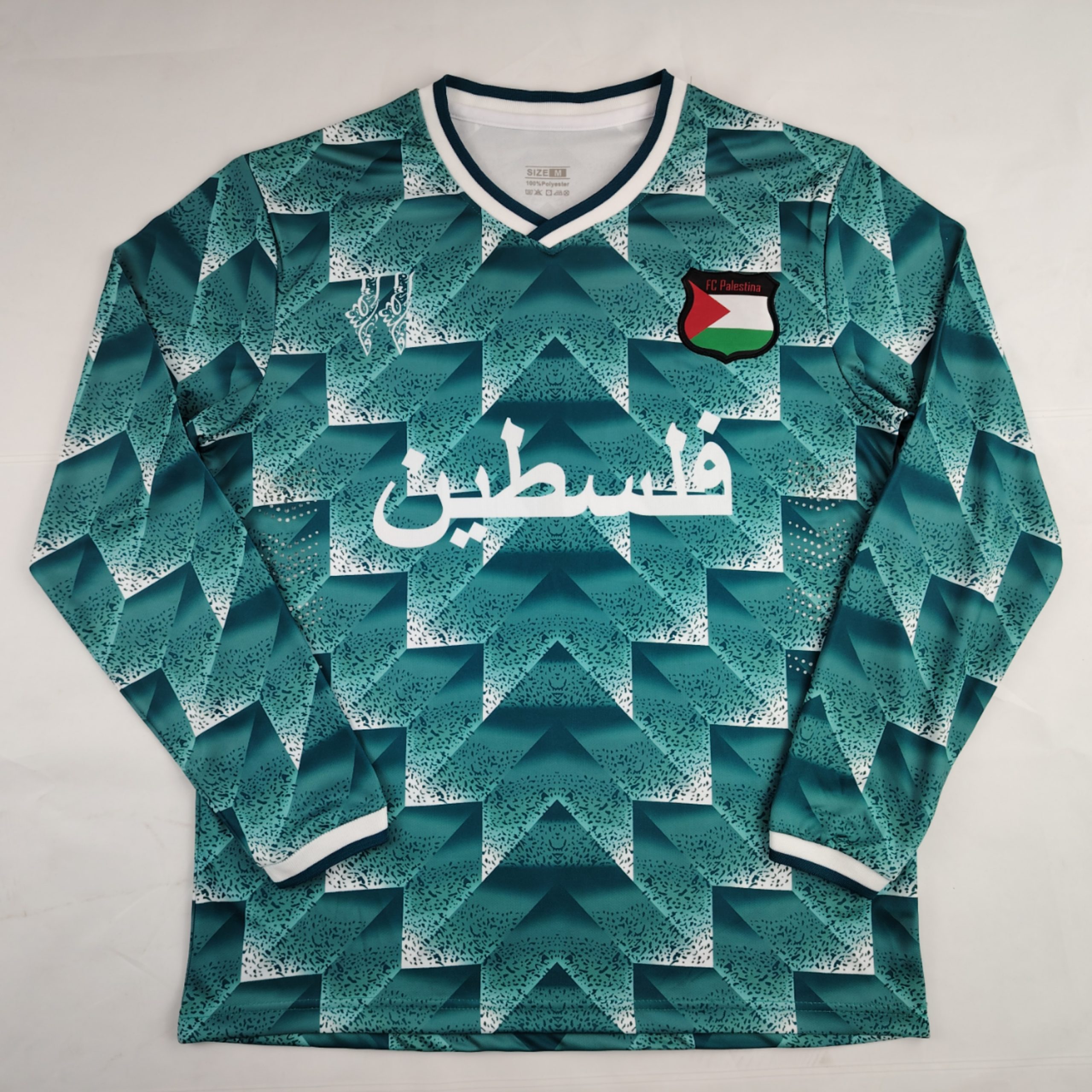 Palestinian 2024/25 Light Green Retro Long Sleeve Jersey Palestinian 2024/25 Light Green Retro Long Sleeve Jersey