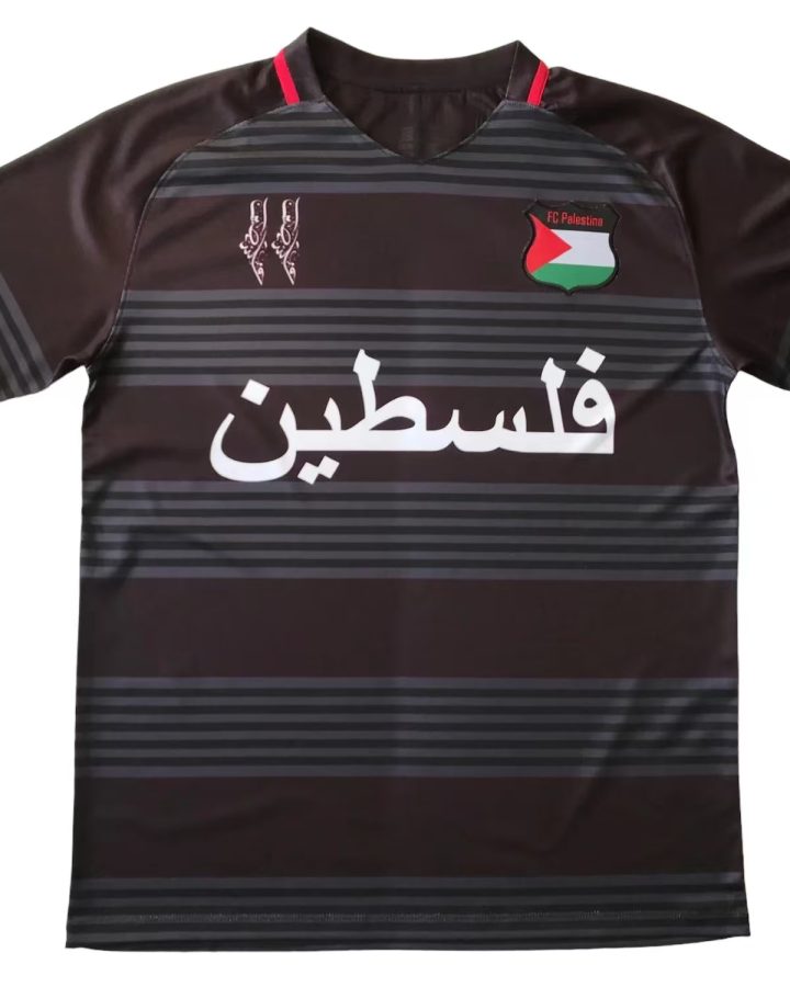Palestine 2023-24 Black And Gray Jersey