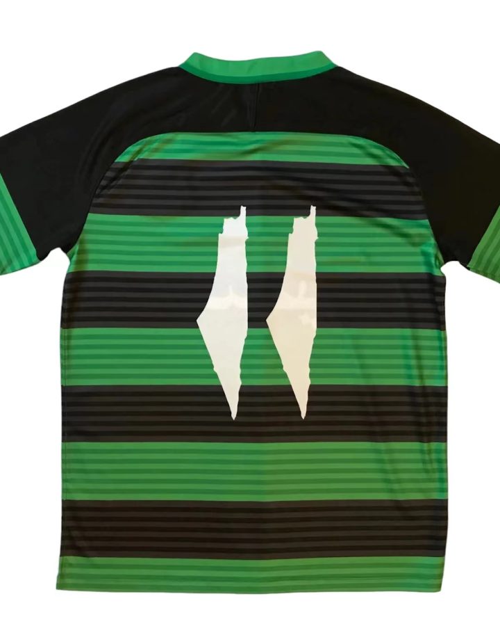 Palestine 2024/25 Black Green Ring Jersey