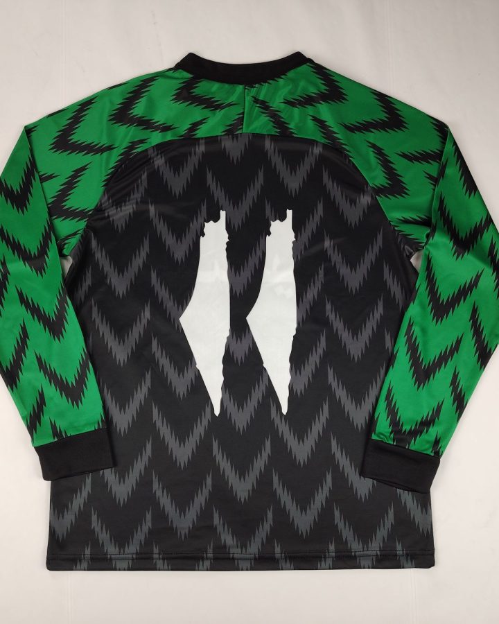 Palestinian 2024-25 Long Sleeve Alternating Black-Green Jersey