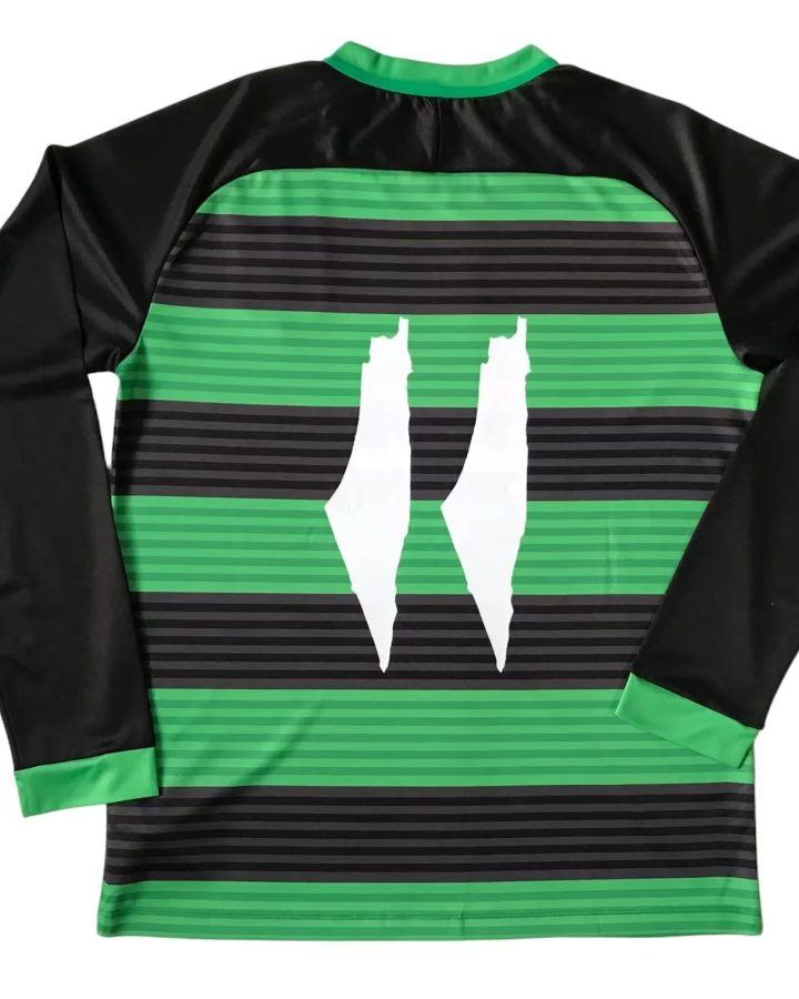 Palestine 2024/25 Black Green Ring Long Sleeve Jersey