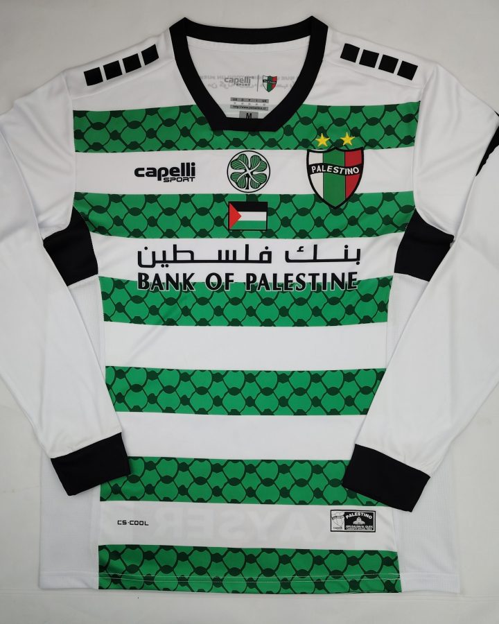 Palestine 2024-25 White And Green Long Sleeves Jersey