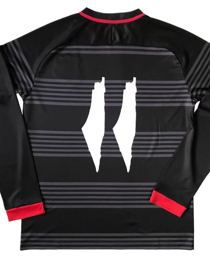 Palestine Long-Sleeved 2023-24 Black And Gray Jersey