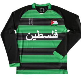 Palestine 2024/25 Black Green Ring Long Sleeve Jersey