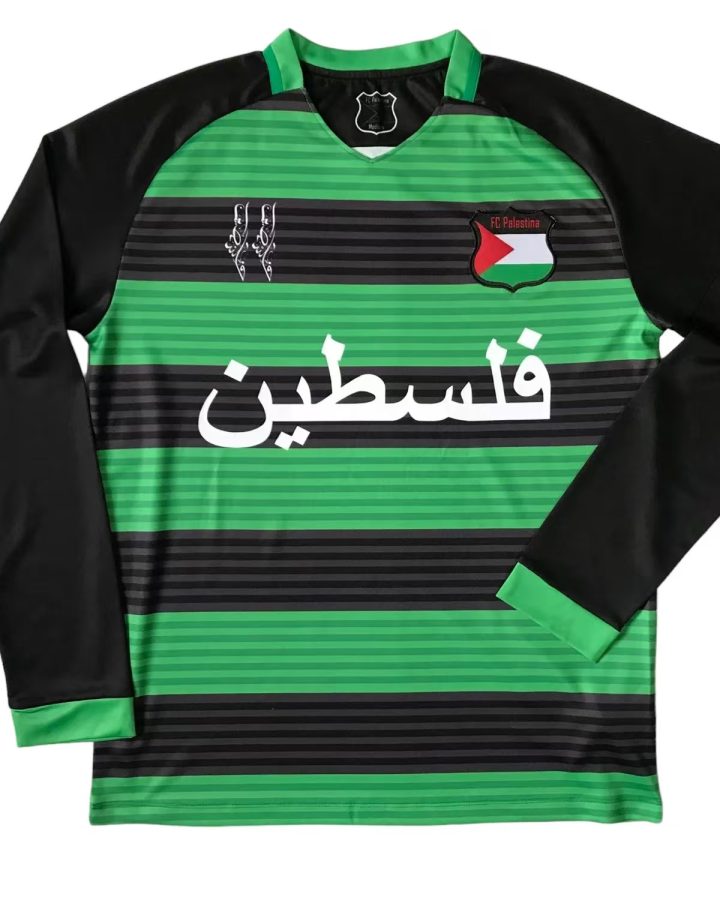 Palestine 2024/25 Black Green Ring Long Sleeve Jersey