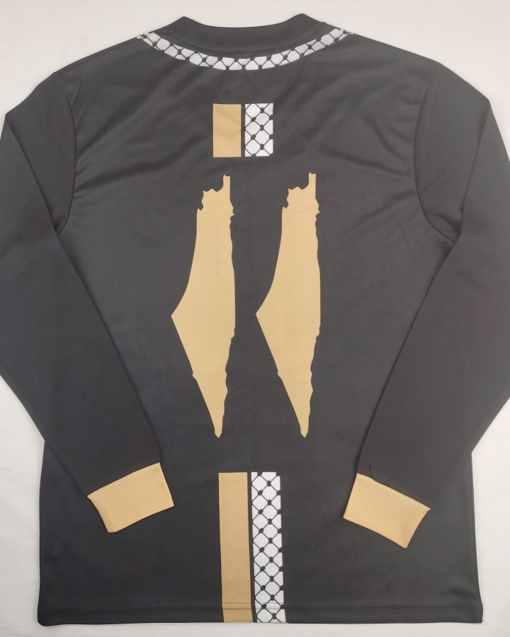Palestinian 24/25 Long Sleeve Arabic Black Gold Special Jersey