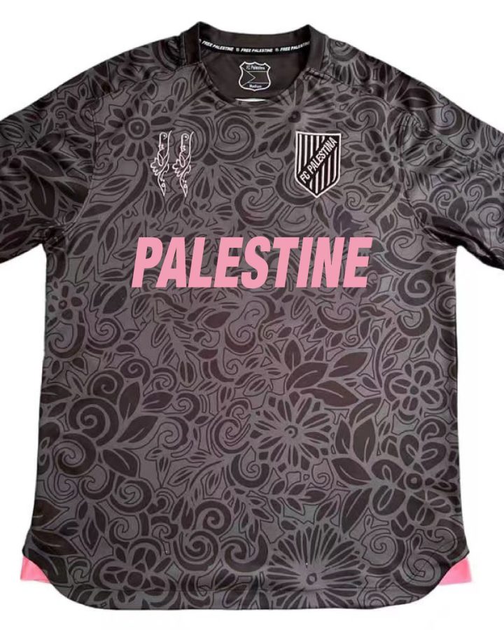 Palestine 2023/24 Camouflage Gray Black Jersey